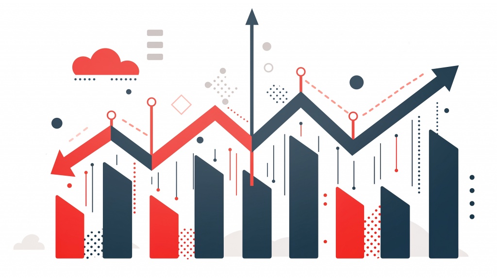 Растущий график статистики переходов в Метрике со стрелкой Растущий график статистики переходов в Метрике со стрелкой